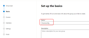 Create MS365 Service account (RoomConfig portal) - Loop24