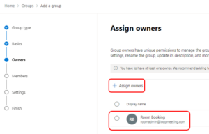 Create MS365 Service account (RoomConfig portal) - Loop24