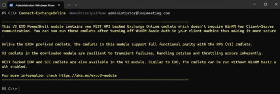 Create MS365 Service account (RoomConfig portal) - Loop24